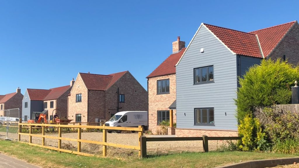 Development of 5 new executive homes for a local developer near